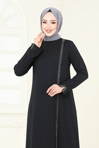 moda selvim طقم أسود 5671EDF311 - Thumbnail