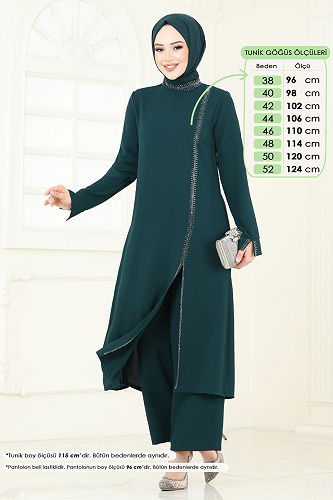 moda selvim Combined 5671EDF311 Emerald - Thumbnail