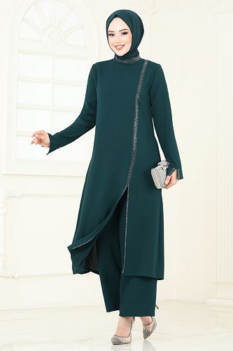 moda selvim طقم زيتي 5671EDF311 - Thumbnail