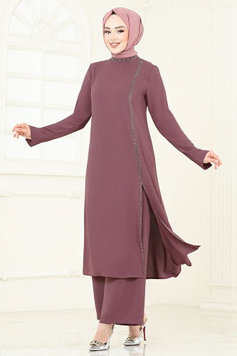 moda selvim طقم وردي 5671EDF311 - Thumbnail