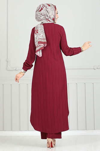 moda selvim Combined 5676EDF311 Burgundy - Thumbnail