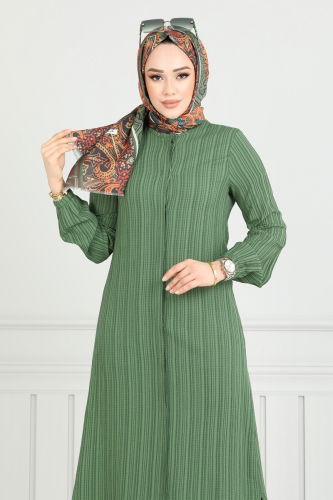 moda selvim طقم اخضر عفني 5676EDF311 - Thumbnail