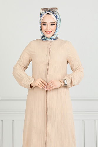 moda selvim طقم بيج 5676EDF311 - Thumbnail