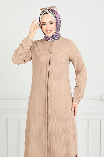 moda selvim طقم بيج 5676EDF311 - Thumbnail