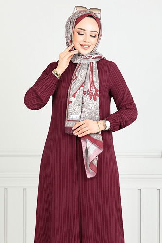 moda selvim Combined 5676END900-M Burgundy - Thumbnail
