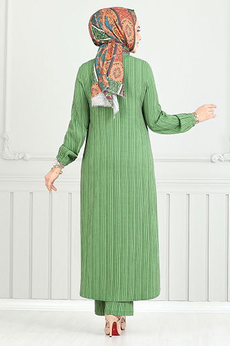 moda selvim طقم اخضر عفني 5676END900-M - Thumbnail