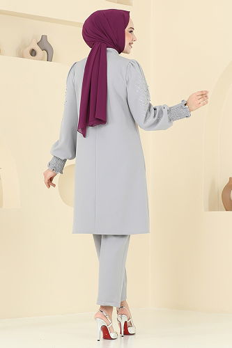 moda selvim Combined 5677EDF311 Gray - Thumbnail