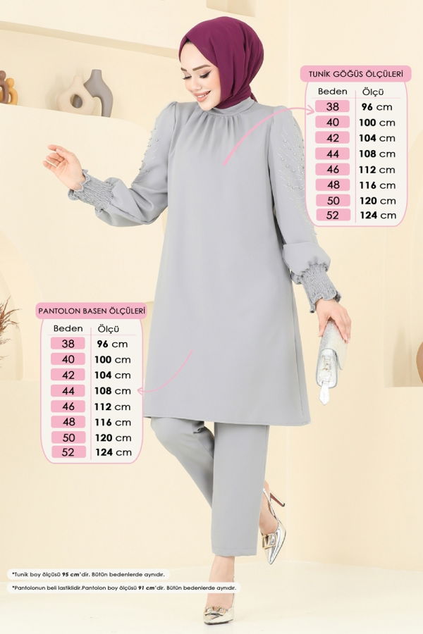 Modaselvim خصم صافٍ20%+20% في سلة التسوق طقم رمادي 5677EDF311