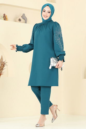 moda selvim طقم بترولي 5677EDF311 - Thumbnail