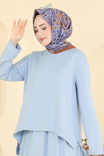 moda selvim Combined 5677ZNNK1102 Baby Blue - Thumbnail
