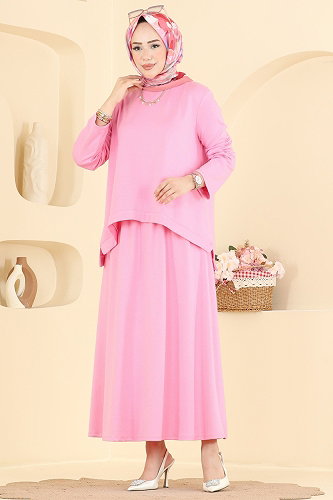 moda selvim Combined 5677ZNNK1102 Pink - Thumbnail