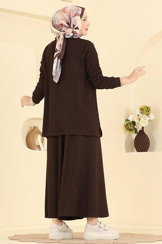 moda selvim Combined 5678ZNNK1102 Bitter Brown - Thumbnail
