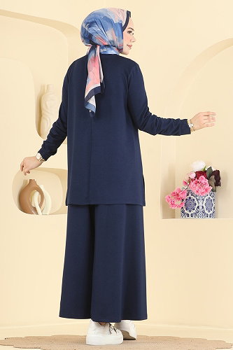 moda selvim Combined 5678ZNNK1102 Navy Blue - Thumbnail