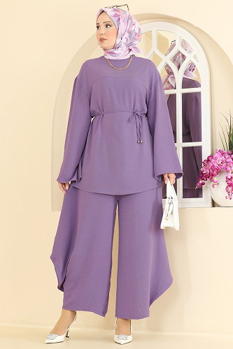moda selvim Combined 5684ZNNK1102 Lilac - Thumbnail