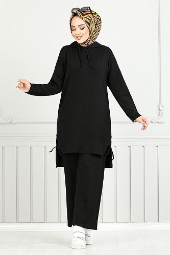 moda selvim Combined 5687ZNK903-M Black - Thumbnail