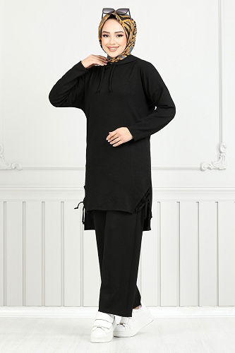 moda selvim Combined 5687ZNK903-M Black - Thumbnail