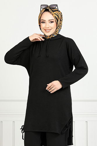 moda selvim Combined 5687ZNK903-M Black - Thumbnail