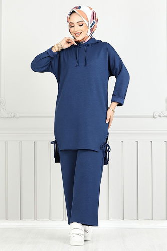 moda selvim Combined 5687ZNK903-M Indigo - Thumbnail