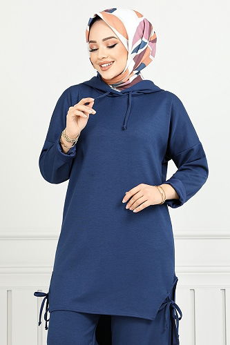 moda selvim طقم ازرق 5687ZNK903-M - Thumbnail