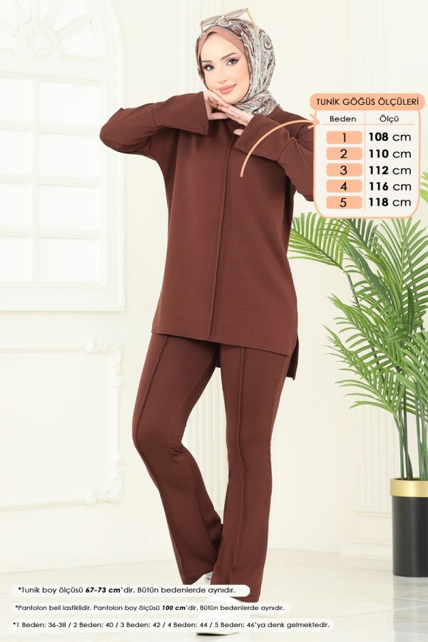 Modaselvim NET 20%+20% DISCOUNT IN THE CARD Combined 5689ZNK1009 Brown