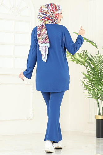 moda selvim Combined 5689ZNK1009 Indigo - Thumbnail