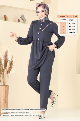 moda selvim Combined 5702ZNK1009 Anthracite - Thumbnail