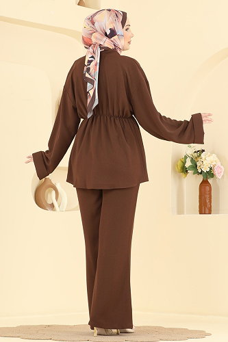 moda selvim Combined 5828EDFK1198 Brown - Thumbnail