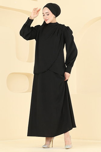 moda selvim Combined 5829EDFK1198 Black - Thumbnail