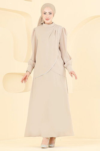 moda selvim طقم بيج 5829EDFK1198 - Thumbnail