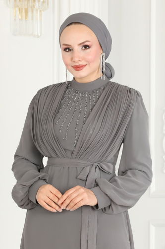 moda selvim طقم رمادي 5888AB368 - Thumbnail