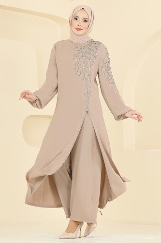 moda selvim طقم بيج 5957AB368 - Thumbnail