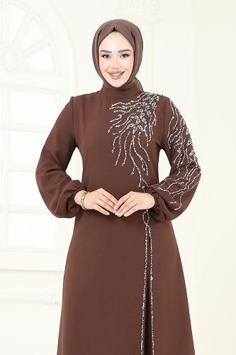 moda selvim طقم بني 5957AB368 - Thumbnail