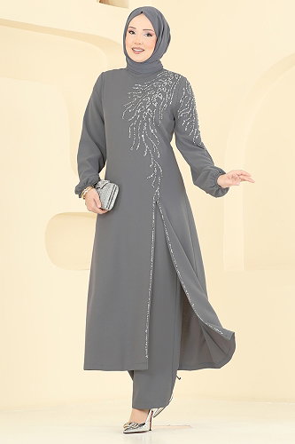 moda selvim Combined 5957AB368 Gray - Thumbnail