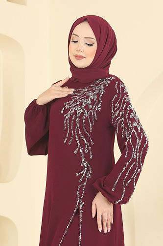moda selvim طقم خمري 5957AB368 - Thumbnail