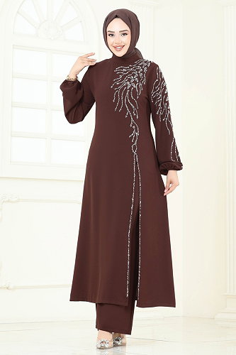 moda selvim Combined 5957AB368 Tan - Thumbnail