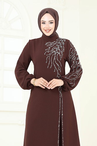 moda selvim طقم عسلي 5957AB368 - Thumbnail