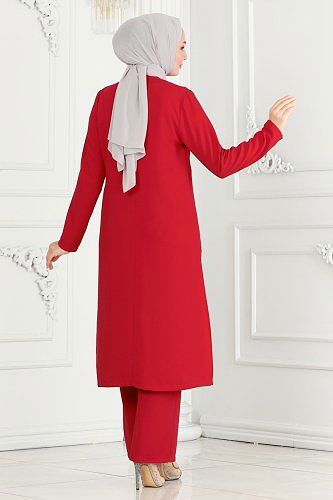 moda selvim Combined 5967AB368 Red - Thumbnail