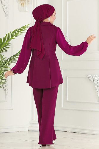 moda selvim Combined 5990BSK463 Damson - Thumbnail