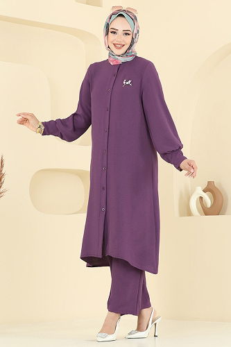 moda selvim Combined 6011UZ662 Dark Lilac - Thumbnail