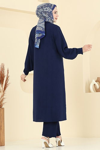 moda selvim طقم كحلي 6011UZ662 - Thumbnail