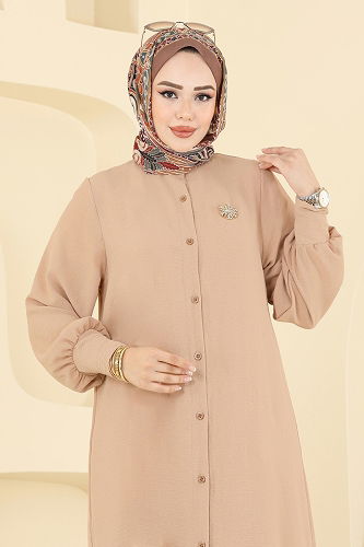 moda selvim طقم بيج 6011UZ662 - Thumbnail