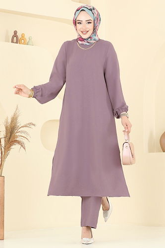 moda selvim Combined 6012UZ662 Dark Lilac - Thumbnail