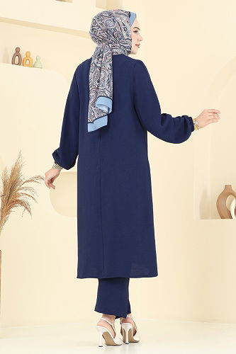 moda selvim طقم كحلي 6012UZ662 - Thumbnail