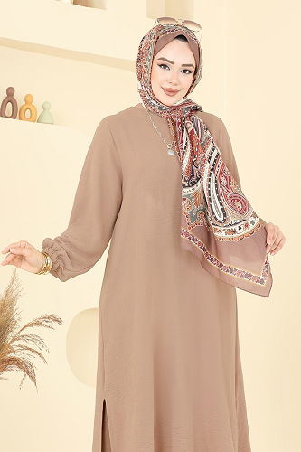 moda selvim طقم بيج 6012UZ662 - Thumbnail