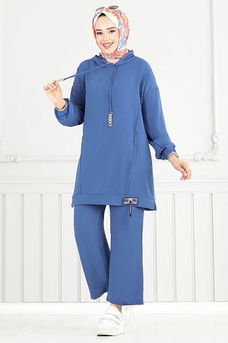 moda selvim طقم ازرق 6014UZ662 - Thumbnail