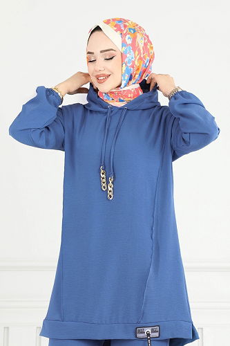 moda selvim طقم ازرق 6014UZ662 - Thumbnail