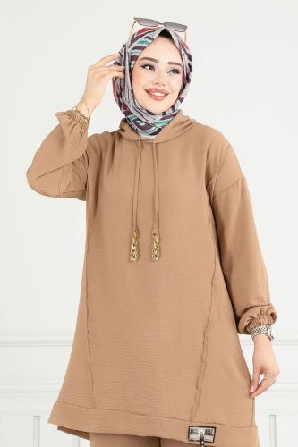 moda selvim طقم لاتيه 6014UZ662 - Thumbnail