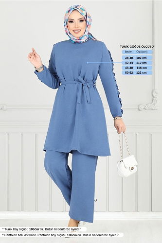 moda selvim Combined 6015UZ1029-M Indigo - Thumbnail