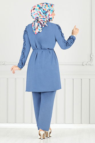 moda selvim طقم ازرق 6015UZ1029-M - Thumbnail