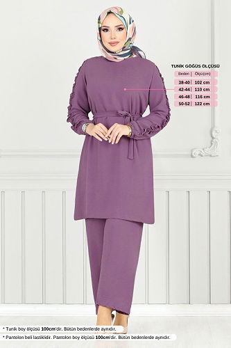 moda selvim Combined 6015UZ1029-M Lilac - Thumbnail